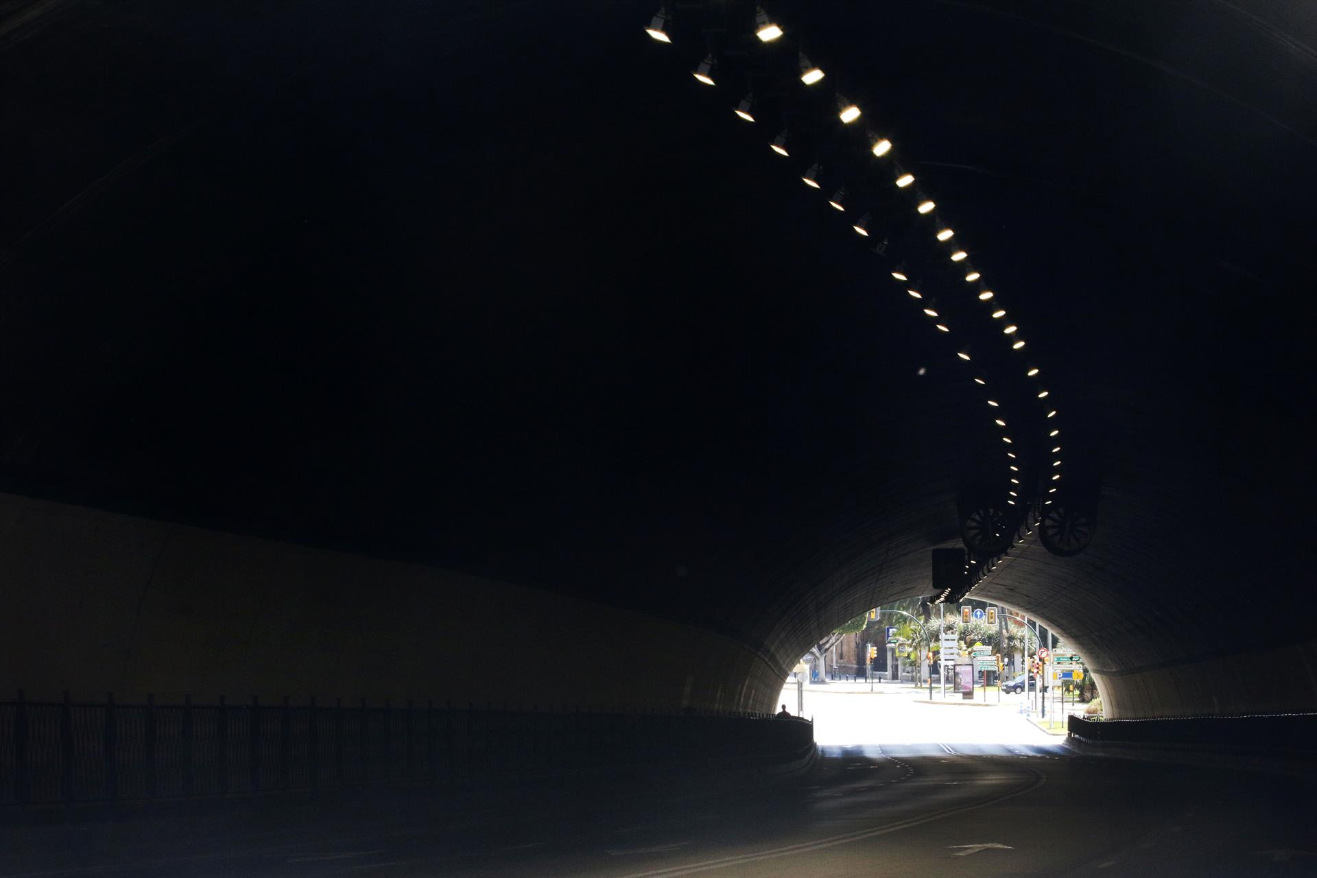 Afectaciones del tráfico en túnel Alcazaba Málaga