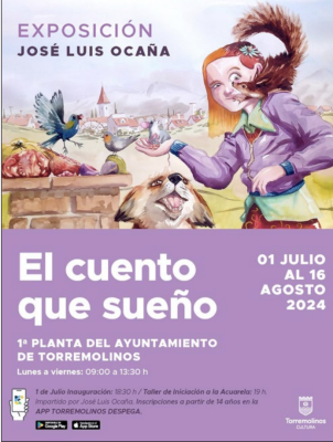 Cartel de la exposición de José Luis Ocaña