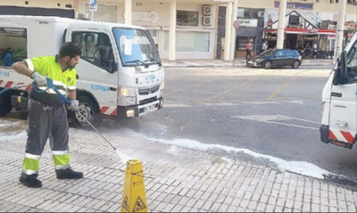 Trabajos de limpieza en Torremolinos
