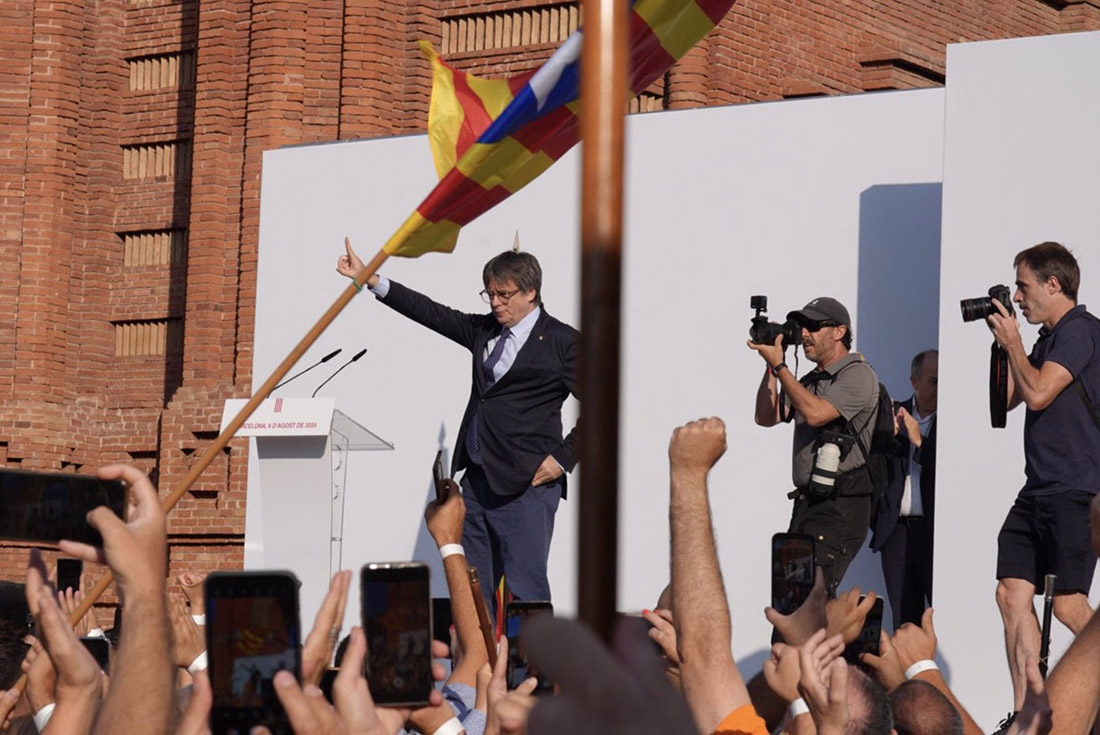 Acto de Puigdemont en Barcelona