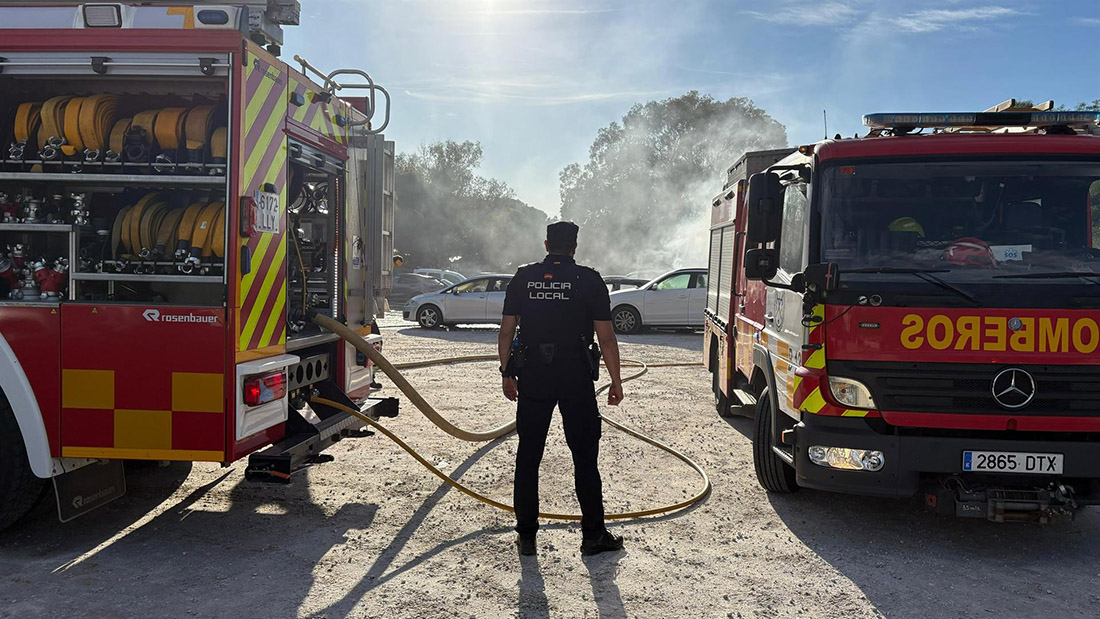 incendio vehículos Cabopino