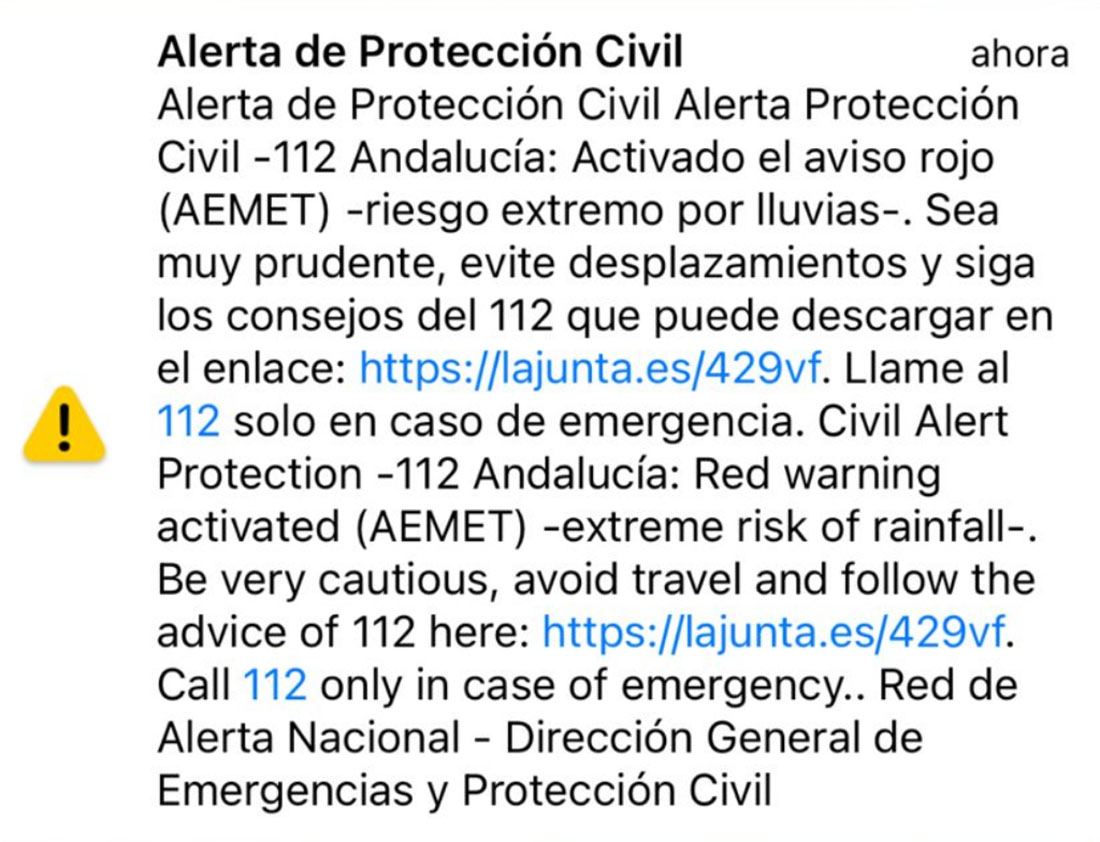 Alerta de Protección Civil