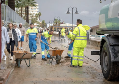 Torremolinos trabaja en las secuelas de la DANA