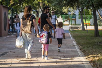 Tráfico transporte escolar