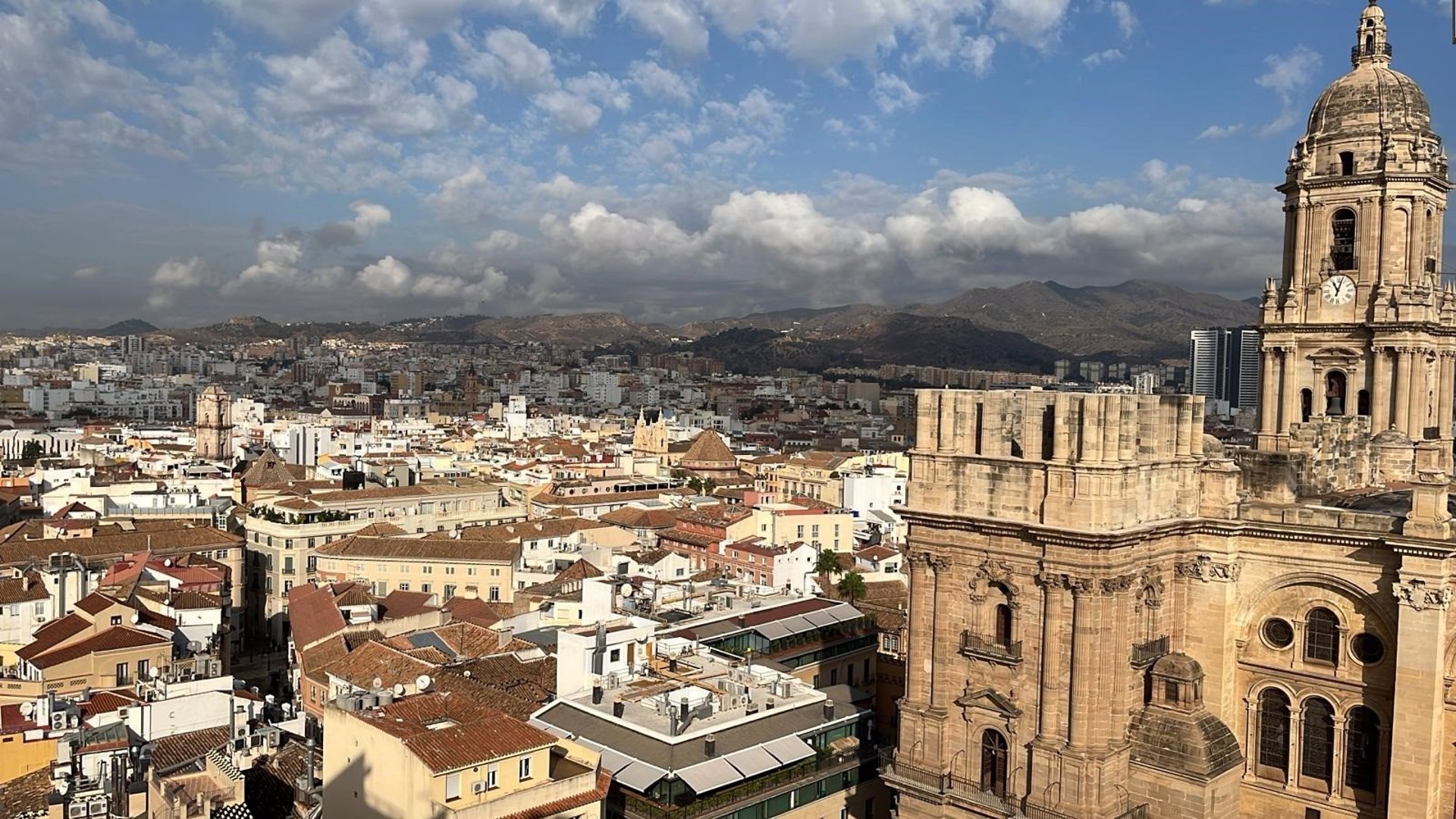 Vistas de Málaga desde la catedral