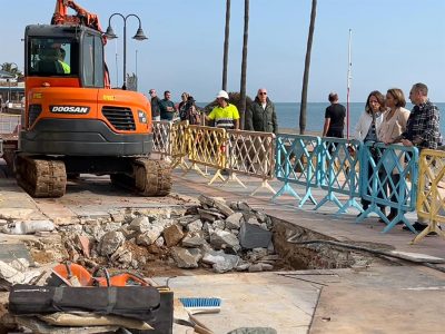 Trabajos zona dañada DANA Torremolinos