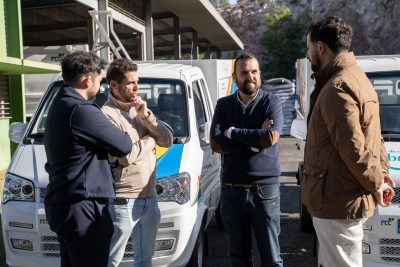 Juan Olea recibe nuevos vehículos para el servicio de limpieza de Benalmádena