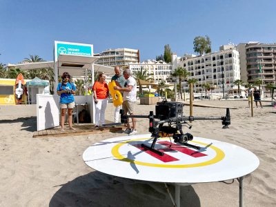 dron playa Fuengirola