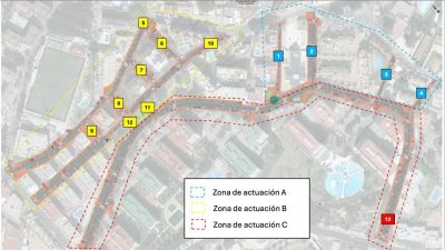 plano sobre la afectación de las obras en Avenida Gamonal