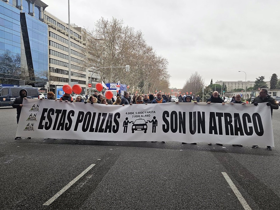 Taxistas protestas