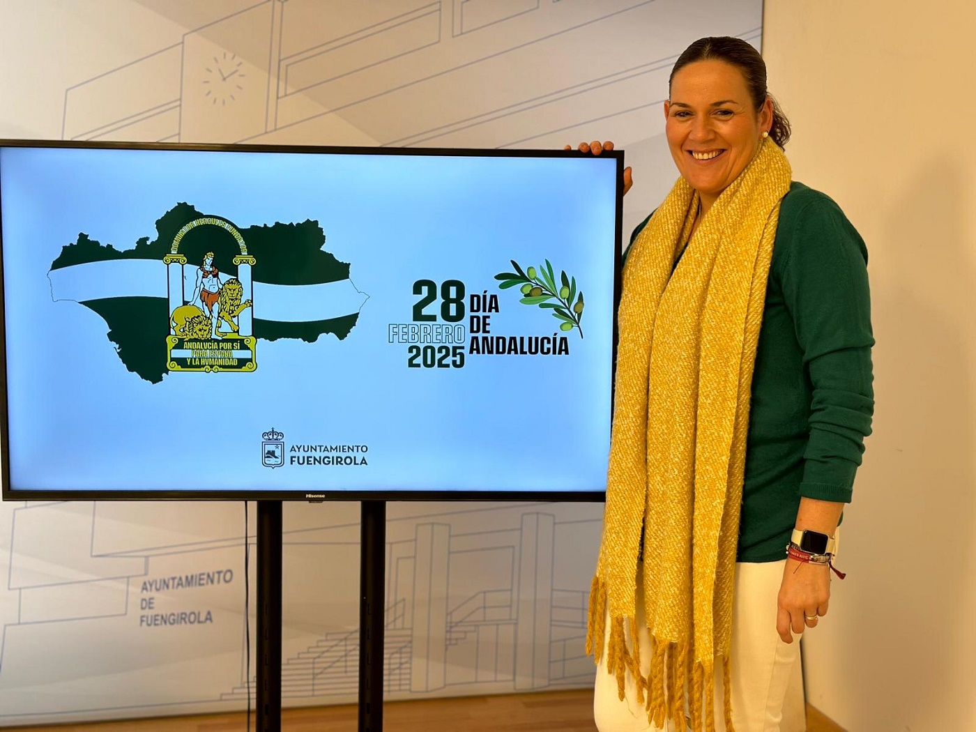 Isabel Moreno presenta los actos por el Día de Andalucía en Fuengirola