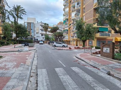 Obras en Avenida Gamonal y calles adyacentes, en Benalmádena