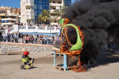 Quema de la Lagartija en Benalmádena